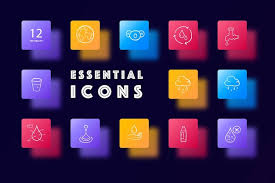 Premium Vector H2o Icon Set A Visual