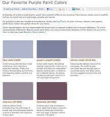 Violet Paint Colors From Benjamin Moore