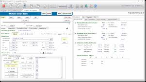 calculation modules beams multiple