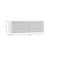 Hampton Bay Designer Series Elgin Assembled 36x12x15 In Deep Wall Bridge Kitchen Cabinet In White