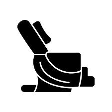 Massage Chair Black Glyph Icon