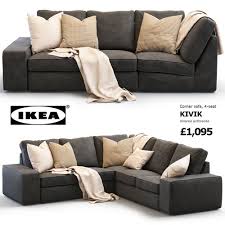 Kivik Corner Sofa Ikea 3d Model Cgtrader