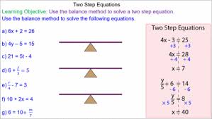 Solving Two Step Equations