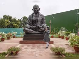 Life Sized Statue Of Gandhi Vandalised