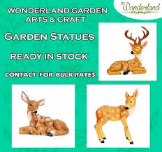 Deer Poly Resin Garden Statue Figure