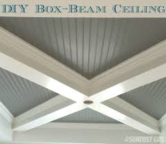 how to build a box beam ceiling