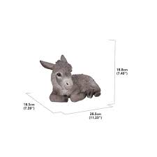 Hi Line Gift Donkey Foal Lying Down Medium