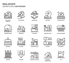 Square Icons Real Estate Icons