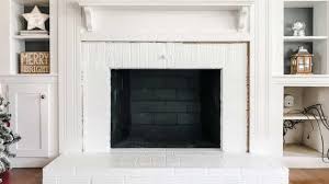 How To Paint A Brick Fireplace Jenna