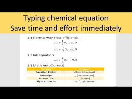 3 Ways To Type Chemical Reaction