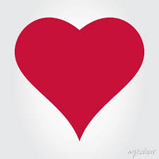 Red Heart Icon Vector Flat Love Icon