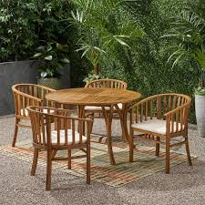 Noble House Alondra Teak Brown 5 Piece