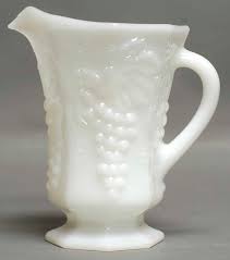 Vintage Milk Glass 20 Oz Pitcher By