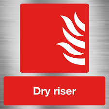 Dry Riser Fire Safety Sign Signbox
