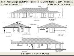 4 Bed Blueprints Homestead House Plan