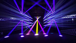 beam effect in the moving head light