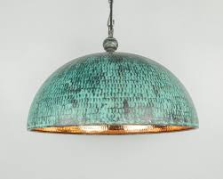 Dome Oxidized Copper Pendant Light