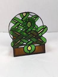 Celtic Knot Stained Glass Mirrored Wall