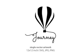 Hot Air Balloon Travel Logo Icon Svg