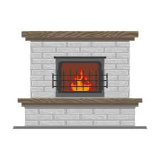 Medieval Fireplace Vector Images