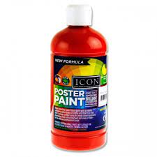Icon Poster Paint 1000ml Scarlet