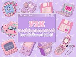 Y2k Aesthetic Desktop Folder Icon Pack