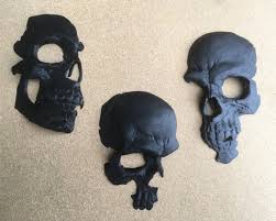 Skull Wall Decor Full Size Set Of 3