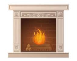 Page 2 Isometric Fireplace Vector Art