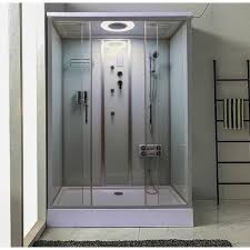 Center Drain Alcove Shower Stall Kit