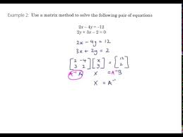 Solving Simultaneous Equations Using