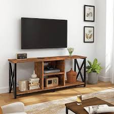Wood 65 In Tv Stand And Entertainment