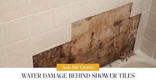 Water Damage Behind Shower Tiles