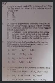 In Separate Experiments Electricity