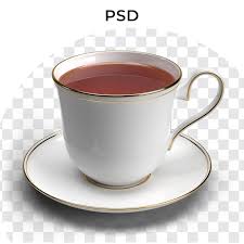 Premium Psd A Cup Of Tea With The
