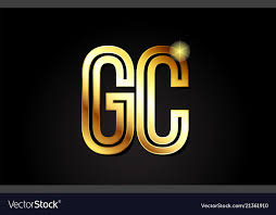 Gold Alphabet Letter Gc G C Logo
