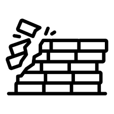 Brick Wall Icon Outline Brick Wall