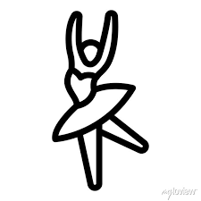 Ballerina Icon Outline Ballerina