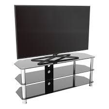 Corner Glass Tv Stand With Cable