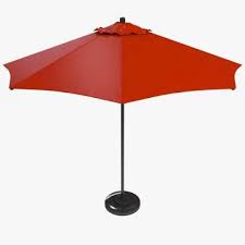 Commercial Market Umbrella 3d Model