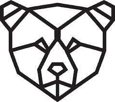Powerful Brown Bear Vector Icon For