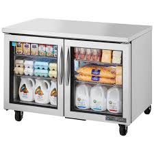 Glass Door Undercounter Refrigerator