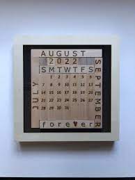 Forever Calendar Wood Wall Calendar