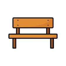 Bench Icon In Black Line Art 24197363