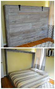 Rustic Queen Sized Wall Bed Murphy