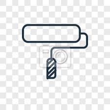 Paint Roller Vector Icon Isolated On