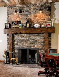 Distinctive Rustic Fireplace Mantel