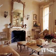 Mirror Above Fireplace In Traditional