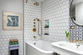 75 Multicolored Tile Tub Shower Combo