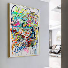 Colorful Modern Abstract Print On