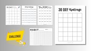 Challenge Template Fitness Habit Tracker